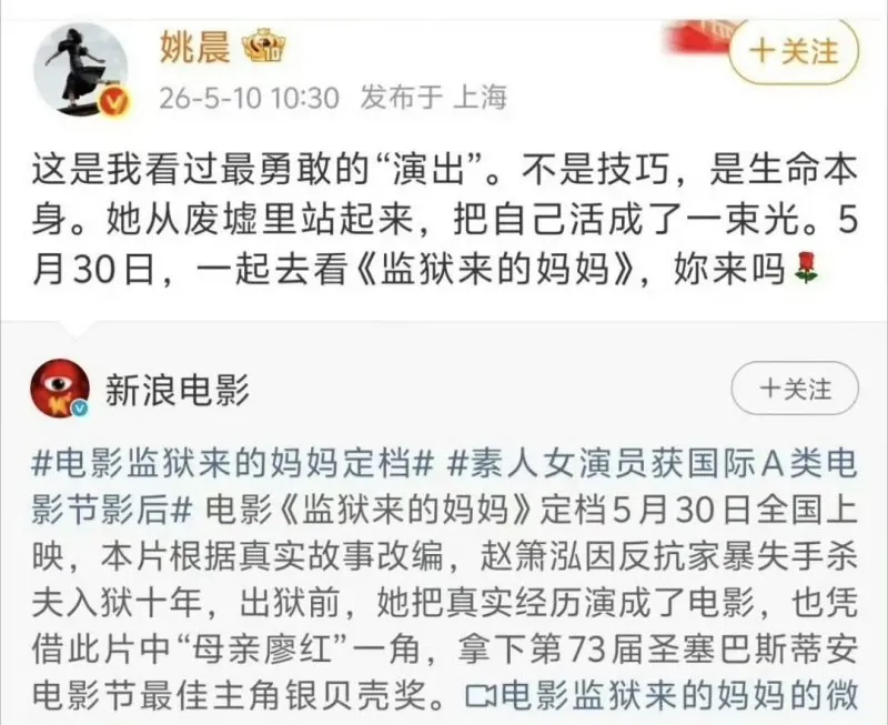 从国际影后到全网抵制:《监狱来的妈妈》惊天骗局背后,是资本对司法与女性苦难的双重践踏 从国际影后到全网抵制:《监狱来的妈妈》惊天骗局背后,是资本对司法与女性苦难的双重践踏